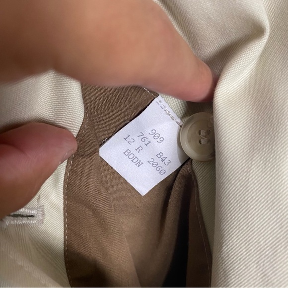 Burberry Womens Car Coat Nova Check Plaid Sz 12‎ R Cream - Picture 11 of 16